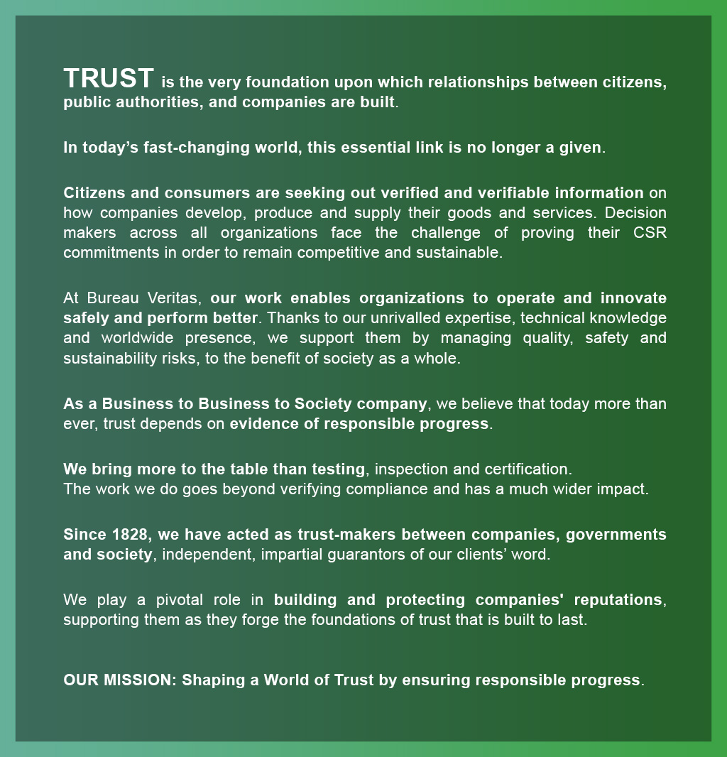 Manifesto with green background